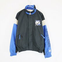 SALE///// STARTER NHL タンパ・ベイ ナイロンジャケット プロチーム ブアイスホッケー ラック ( メンズ Ｓ ) N4397_画像1