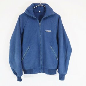 SALE///// 80s patagonia パタゴニア フリースジャケット アウトドア キャンプ 防寒 アウター ビンテージ ネイビー ( メンズ M ) N4527