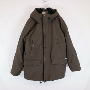 SALE///// Carhartt カーハート ナイロンコート ワークウェア 防寒 アウトドア ブラウン ( メンズ Ｍ ) N4211