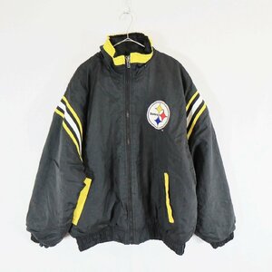 SALE///// PRO LAYER ピッツバーグ・スティーラーズナイロンジャケット NFL プロチーム ブラック ( メンズ L ) N4479