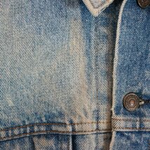 SALE///// 80s~90s USA製 Levi's リ―バイス デニムジャケット 色落ち アメカジ クラシック ライトブルー ( メンズ Lサイズ相当 ) Ｎ4948_画像4