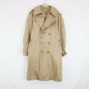 SALE///// 70-80s イングランド製 Aquascutum アクアスキュータム トレンチコート アウター 防寒 ベージュ ( メンズ M相当 ) N4846