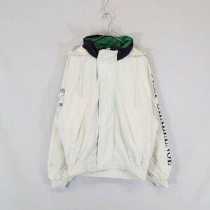 SALE///// 90s nautica ノーティカ セーリングジャケット ラグラン 袖ロゴ 刺繍 ラグラン ホワイト ( メンズ M ) N4984