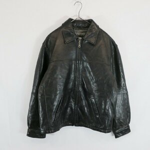 SALE///// PELLE STUDIO 中綿 レザーブルゾン ジャケット アウター 本革 アメカジ ブラック ( メンズ M ) N5043