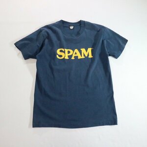 SALE///// F□90年代 USA製 SCREEN STARS BEST Tシャツ 半袖 SPAM スパム ネイビー 紺 (L) k8915