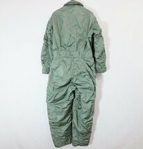 SALE///// 60s 米軍 実物 U.S.ARMY USAF CWU-1/P フライトスーツ ミリタリー ツナギ グリーン ( メンズ S-R ) 中古 古着 4/ m9151_画像2