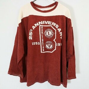 SALE///// 70s UNKNOWN 七分丈 フットボール Tシャツ レーヨン混 アメカジ スポーツ レッド ( メンズ 46 ) M9717