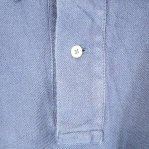 SALE///// Polo Ralph Lauren ポロラルフローレン S/S ポロシャツ 鹿の子 半袖 カジュアル 無地 ネイビー ( メンズ 2XB ) M9469の画像3