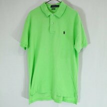 SALE///// Polo Ralph Lauren ポロラルフローレン S/S ポロシャツ 半袖 カジュアル ライトグリーン ( メンズ M ) M9445_画像1