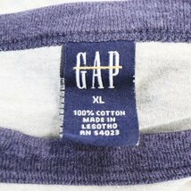 SALE///// 00s GAP ギャップ 半袖 リンガーTシャツ 切り替え 大きいサイズ グレー ( メンズ XL ) N0042_画像7