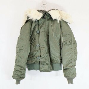 SALE///// USA made . interval goods N-2B flight jacket military replica America army military uniform olive ( men's S ) M9829