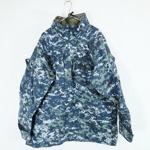 SALE///// 00s 米軍 実物 U.S.NAVY NWU GORE-TEXパーカージャケット ミリタリー 迷彩柄 ( メンズ LARGE/LREGULAR ) 4/ m8799