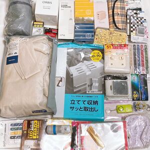 【未使用品多数/同梱不可】雑貨 日用品 生活用品 ドレープカーテン マグカップ ケーブル ポーチ エコバッグ ミニスピーカー 他 Y-923