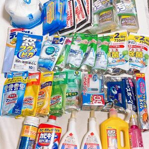 【未使用品多数】日用品 家庭用品 掃除用品 食器洗剤 消耗品 詰め替え カビキラー ウェットティッシュ リセッシュ 他 まとめ Y-949