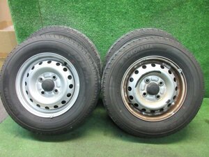 ダイハツ 純正 スチール 12インチ 12x4.00B PCD100 +? 4H 145R12 6PR LT 4本　ハイゼット 等　　2024.1.20.O.4-A50　23120382