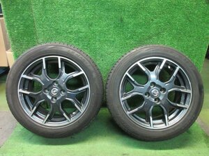 ENKEI製 日産 E12 ノート ニスモ 純正 16インチ 16x6.5J PCD100 +46 4H 195/55R16 2本　　2023.11.24.O.1-A60　23110819