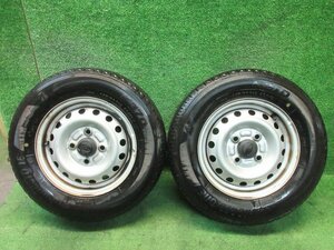 ダイハツ 純正 スチール 12インチ 12x4.00B PCD100 +? 4H 145/80R12 2本　ハイゼット サンバー 等　　2023.11.9.O.7-A50　23090677