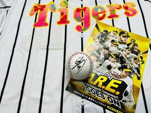 「A.R.E. GOES ON」SPRING CAMP 2024 阪神タイガース 新入団 下村海翔選手♯19 直筆サインボール キャンプロゴボール