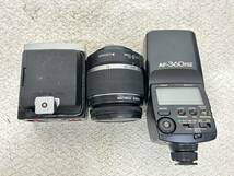 M-5479 【同梱不可】980円～ 現状品　カメラアクセサリーまとめ　PENTAX/Canon　ストロボ　スピードライト　レンズ　バッグ_画像5