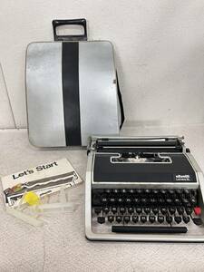 M-5466 【同梱不可】980円～ 現状品　olivetti/オリベッティ　Lettera DL　タイプライター　ブラック　スペイン製　ヴィンテージ　レトロ