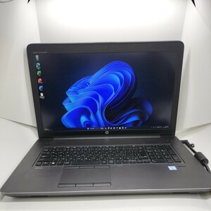 管理:R8-1561/ジャンク扱い/HP ZBook 17 G3/i5-6440HQ/256GB+1TB/17インチFHD/4GB/MS Office/Win11