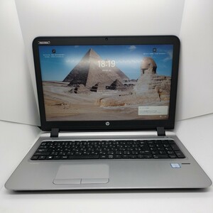 管理:AR-1698/ジャンク扱い/ HP HP ProBook 450 G3/i5-6200U/4GB/256GB/Win11/フルHD/MS Office