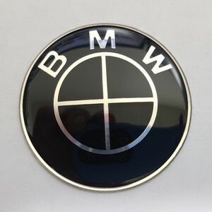 BMW エンブレム 45mm 用 ブラック オールブラック ステアリング ハンドル 新品未使用 送料無料