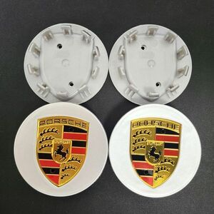 ポルシェ センターキャップ 76mm シルバー ゴールド 現行タイプ 4個セット 新品未使用 送料無料 Porsche