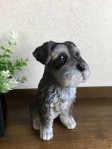 リアルでかわいい犬の置物♪シュナウザー　Cute　Puppy_画像6