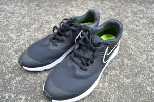 F088 中古 ナイキ NIKE AQ3542-001 スニーカー スター ランナー 化学繊維 黒×白 レディース 24㎝