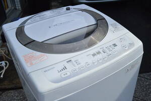 F099 1000円スタート 動作品 中古 TOSHIBA 東芝 AW-80DM 8kg 全自動洗濯機 2014年製 キズや汚れ、打痕有