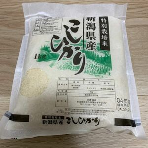 新潟県産　こしひかり　1kg