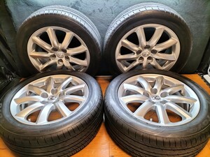 バリ山 レクサス LS460 LS600 純正 18インチ タイヤホイール 4本 7.5J +32 5H 120 235/50R18 TOYO PROXES C1S LEXUS 車検 純正戻し 