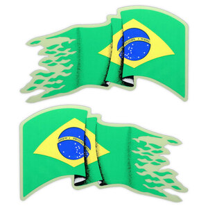国旗◆メール100円◆ ブラジル 大 PP素材,耐水 東洋マーク ステッカー 2651