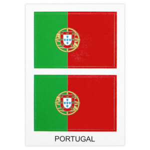国旗◆メール100円◆ ポルトガル 小 2枚入 PP素材,耐水 東洋マーク ステッカー 3445