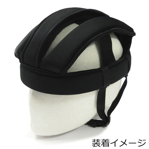 自転車 プロテクター 頭 頭部 CASQUE カスク ヘッドギア Lサイズ メンズ レディース 兼用 ブラック NCH01 POi DEAIGNS 耐衝撃吸収素材の画像9