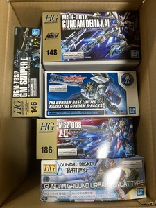 中古　HG　デルタカイ　ナラティブ　ZⅡ　陸戦型　ジムスナイパーⅡ　ガンプラ　プラモデル　未組み立て　送料無料　まとめ売り