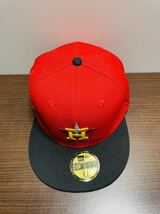 NEW ERA ニューエラキャップ MLB 59FIFTY (7-1/2) 59.6CM HOUSTON ASTROS ヒューストン・アストロズ帽子 _画像3