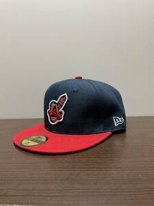 NEW ERA ニューエラキャップ MLB 59FIFTY. (7-5/8) 60.6CM クリーブランド インディアンス CLEVELAND INDIANS帽子 