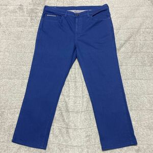 2C[ put on little ]EDWIN Edwin E403CM stretch color pants blue blue stretch STRAIGHT strut 39 MADE IN JAPAN made in Japan rare 