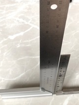 【30cm】■マイティスコヤ　300mm×134mm【直角定規】表裏同目盛り　台付きスコヤ　ステンレス鋼　アルミ合金　木工定規　指金_画像5