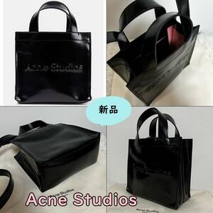 新品【Acne Studios　アクネストゥディオス】2way ロゴバッグ 黒