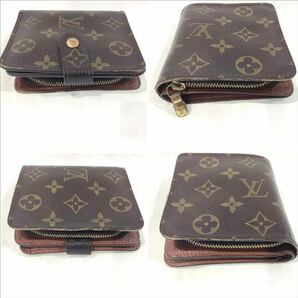 ルイ・ヴィトン（LOUIS VUITTON） コンパクト・ジップ モノグラム 2つ折り財布 M61667 CT1010 ファスナーコインケース 【中古】KB-8046の画像4