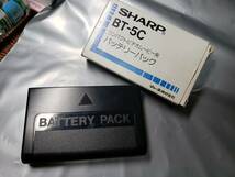 ビデオカメラ用バッテリーパック　シャープ純正品　BT-5C　バッテリー　電池パック　SHARP 　外箱付 動作未確認につきジャンク扱いとします_画像1
