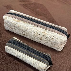 麻 ヘンプ ペンケース 大容量 シンプル