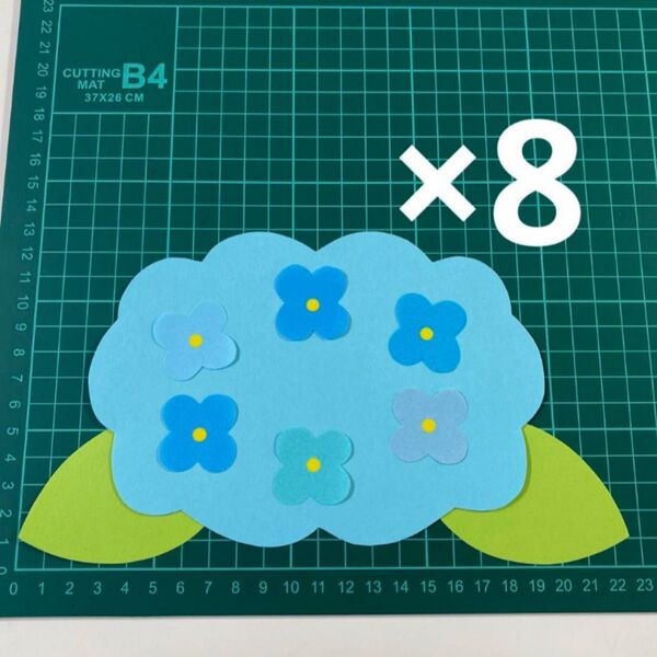 元保育士が作る梅雨の壁面製作キット あじさい アジサイ幼稚園 保育園 No.1