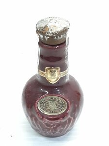 §　A35890　【未開栓】　 ROYAL SALUTE　ロイヤルサルート　21年　スコッチ　ミニボトル　赤　50ml 　40％　※コルク折れ