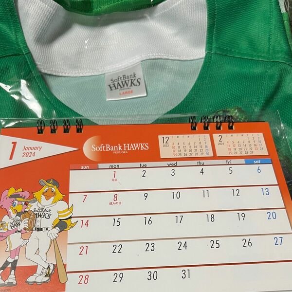 ソフトバンクホークス・ファイト九州ユニフォーム、カレンダー