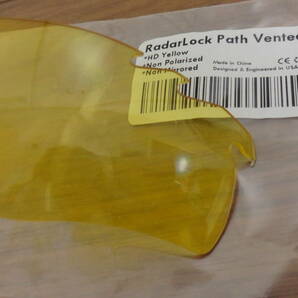 超処分価格！！★オークリー レーダーロックパス用 カスタムレンズ RadarLock Path VENTED HD YELLOW Colorの画像2