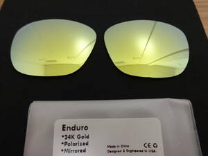 処分価格！★オークリー エンデューロ ENDURO 用 カスタム偏光レンズ　GOLD Color Polarized★ 